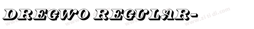dRegW0 RegulAR字体转换